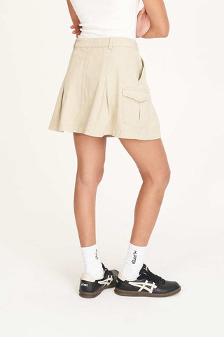 CARGO MINI SKIRT BEIGE