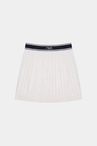 BIRDIE PLEATED GOLF SKORT CHALK/NAVY