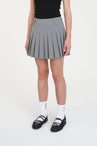 FREDDIE MINI SKIRT LIGHT GREY