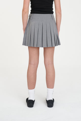FREDDIE MINI SKIRT LIGHT GREY