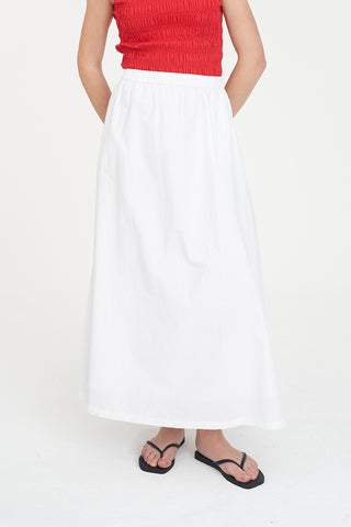 ABBI MAXI SKIRT WHITE