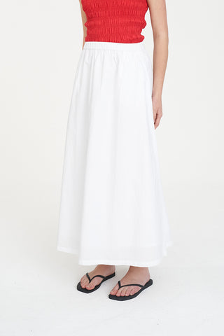ABBI MAXI SKIRT WHITE