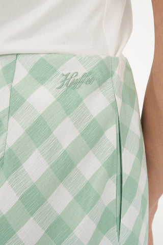 CELINE LILA MIDI SKIRT MATCHA/CHALK