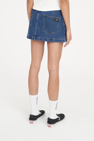 97 DENIM MINI SKIRT RODEO BLUE