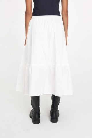 CLARISSE MIDI SKIRT WHITE