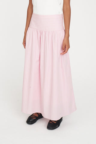 STRIPE ASHTON SKIRT PETAL STRIPE
