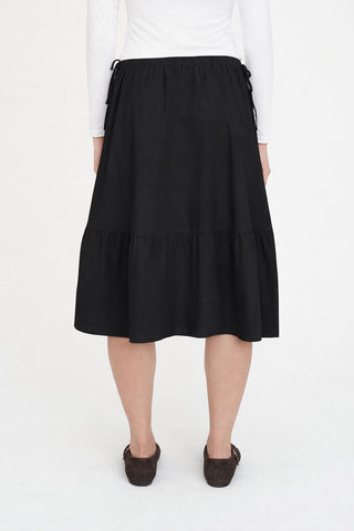 CLARISSE MIDI SKIRT BLACK