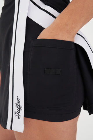 ANGLE SPLIT SKORT BLACK