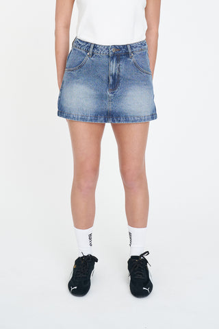 97 DENIM MINI SKIRT STABLE WASH