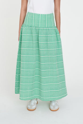 ASHTON SKIRT MEADOW PLAID