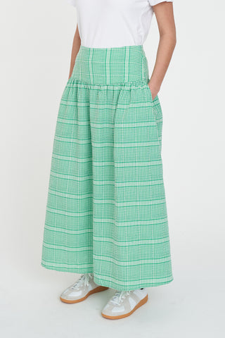 ASHTON SKIRT MEADOW PLAID