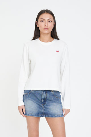 WAFFLE EVERYDAY LS TEE CHALK