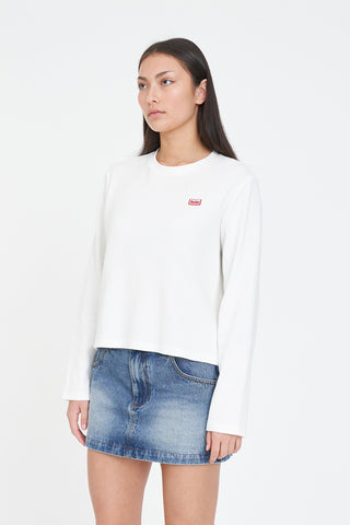 WAFFLE EVERYDAY LS TEE CHALK