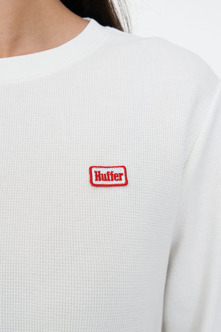 WAFFLE EVERYDAY LS TEE CHALK