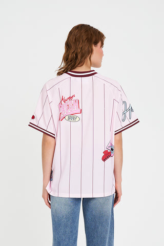 WMNS FOOTBALL TEE/ALWAYS FRESH PETAL
