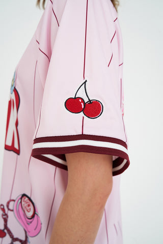 WMNS FOOTBALL TEE/ALWAYS FRESH PETAL
