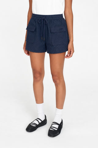 STRIPE SKIPPER SHORT NAVY