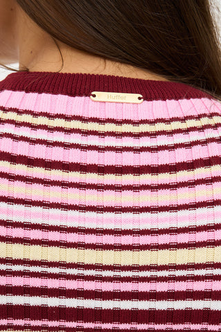 AMBROSIA KNIT TOP PINK MULTI
