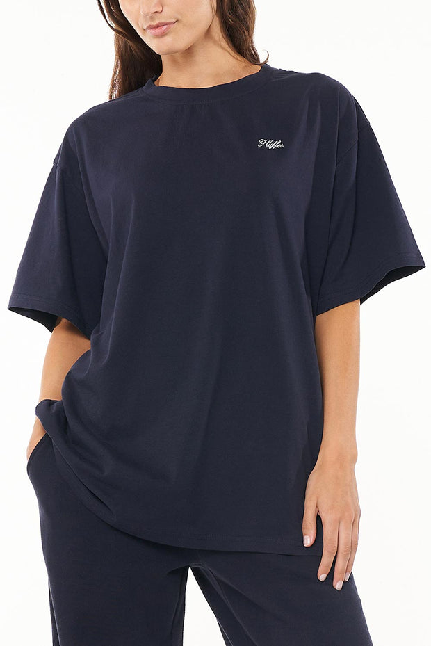 WMNS SLOUCH TEE/CHAMP NAVY