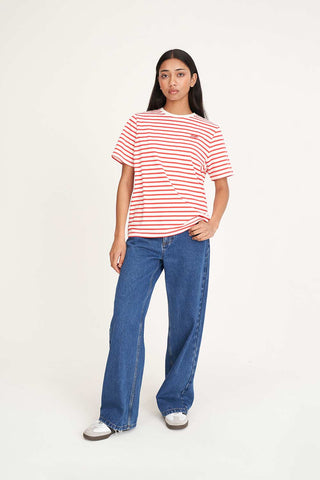 WMNS OUI OUI CLASSIC TEE CHALK/RED