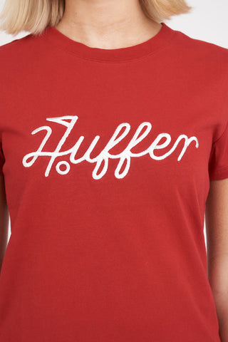 WOMENS SLIM TEE 190/PAR 97 CLUB RED