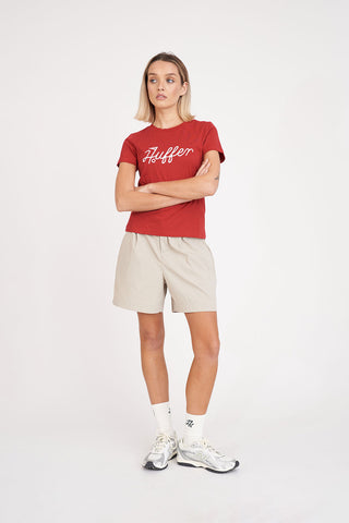 WOMENS SLIM TEE 190/PAR 97 CLUB RED