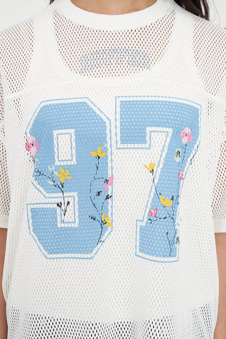 MESH LEAGUE TEE CHALK