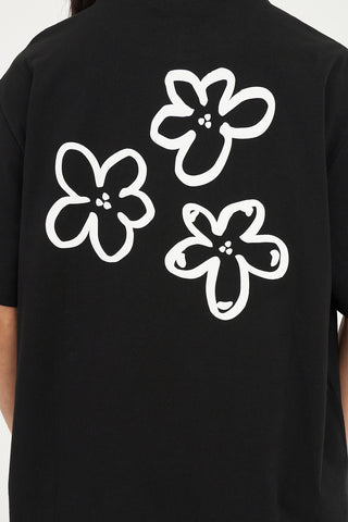 RELAX TEE 220/DAISY BLACK