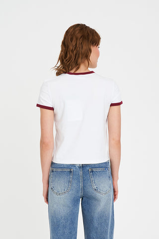 WMNS RINGER TEE/BRUNCH WHITE
