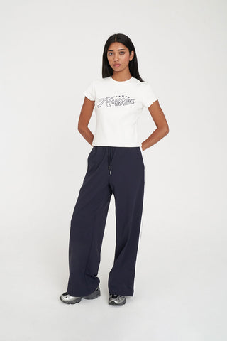 RIB MINI TEE 185/VARSITY CHALK