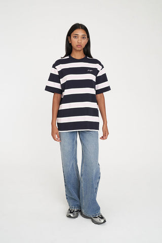 BROOKLYN RELAX TEE NAVY/PETAL