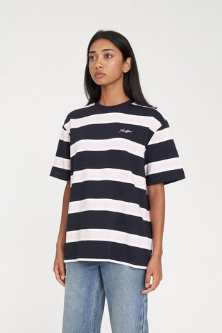 BROOKLYN RELAX TEE NAVY/PETAL