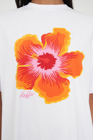 RELAX TEE 190/BLOOM BASH WHITE