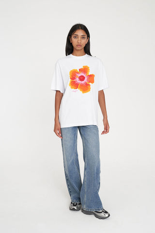 RELAX TEE 190/BLOOM BASH WHITE