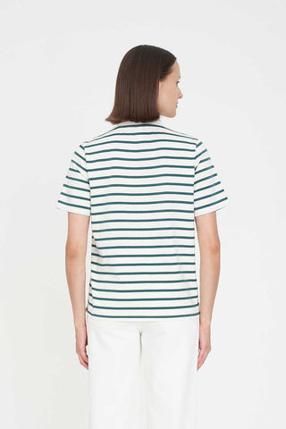 WMNS OUI OUI CLASSIC TEE CHALK/PINE