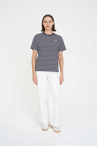 CLASSIC STRIPE TEE/CLASSIC NAVY/WHITE