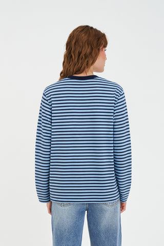 BILLIE LS TEE NAVY/GLACIER