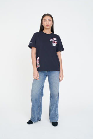 CLASSIC TEE 170/SKI THEN SIP NAVY