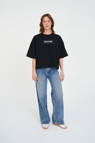 BOXY TEE 220/FRAME BLACK