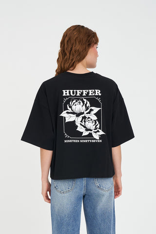 BOXY TEE 220/FRAME BLACK