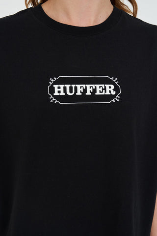 BOXY TEE 220/FRAME BLACK