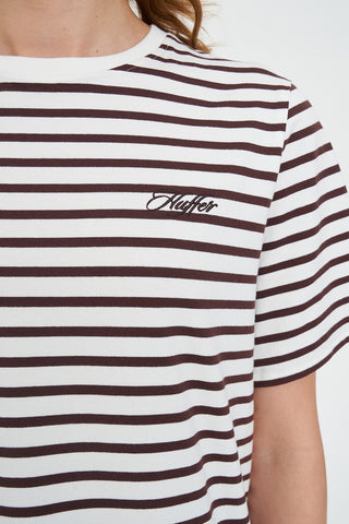 OUI OUI CLASSIC TEE CHESTNUT/CHALK