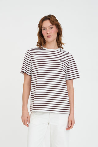 OUI OUI CLASSIC TEE CHESTNUT/CHALK