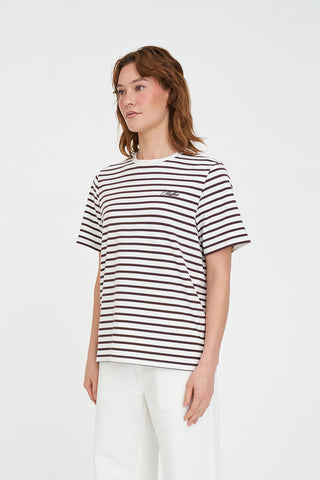 OUI OUI CLASSIC TEE CHESTNUT/CHALK