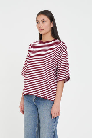 BILLIE TEE BURGUNDY/PETAL