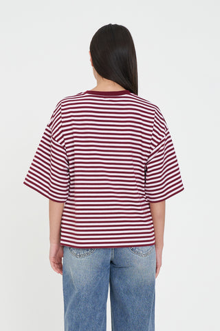 BILLIE TEE BURGUNDY/PETAL