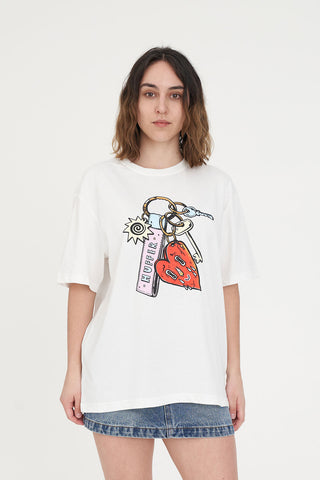 RELAX TEE 220/HAVE A KIKI CHALK