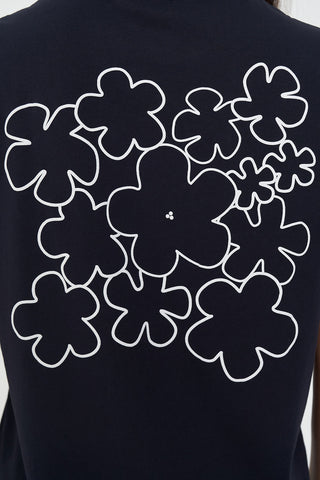 CLASSIC TEE 170/FLOWERBOMB NAVY
