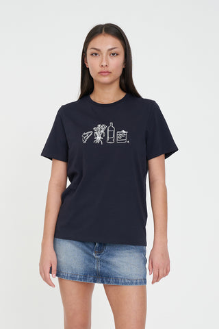 CLASSIC TEE 170/HAPPY HOUR NAVY