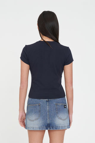 MINI TEE 185/FLORETTE NAVY
